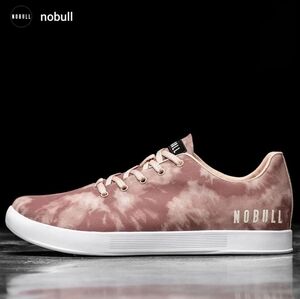 Nobull tie dye canvas trainer shoes.